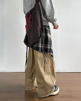 Flap Layered Cotton Pants