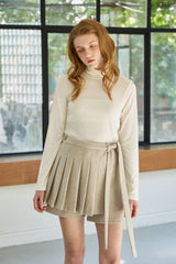 CLASSIC WOOL TURTLENECK TOP / IVORY