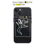 エブリナイトiPhoneケース（ホワイト） Ver.ロングヘアー