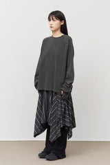 (W) Frin Unbalance Skirt