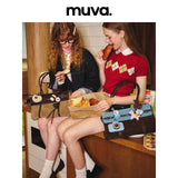 muva. ガーデン カラーブロック ショルダーバッグ