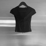 Clia Lace V-neck Tee