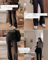 【MADE】Semi bootcut slacks