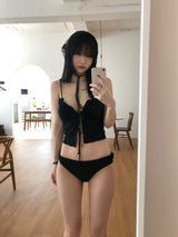 パンチングリボンビキニ (2 colors)
