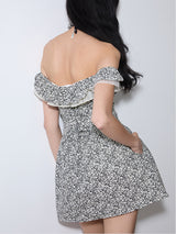 rirri 2025 Spring-Summer  オフショルダーコットンフローラルワンピース