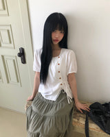 Rameon Wrap Short Sleeve Blouse