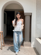 MI Washed Denim Wide Pants (2color)