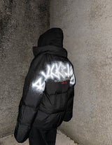 BBD Empty Sprayed Logo Padding Jacket (Black)