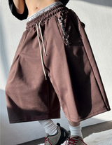 BACK CARGO LEYRING PINTUCK BERMUDA 🩶🤍🍪🖤5COLOR