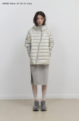 Light Down Hooded Jacket / Grey