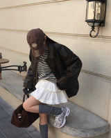 [Bellide made] Rock Chic, Leather Blouson Jacket