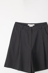 Boy wool half pants (Black)