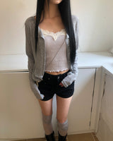 Foda Sheer Ribbed Cardigan