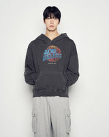 25FW BASKET BALL PIGMENT WIDE HOODIE CHARCOAL