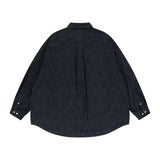 Washed over denim shirt (deep blue)