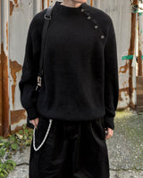 Nell Line Neck Button Knit