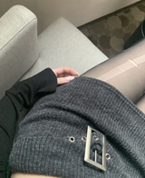 Gant Belt Knit Skirt (dark gray)
