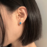 [925silver] エッグターコイズピアス