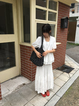 Pombo Tiered Frill Over Fit Short Sleeve Puff Blouse