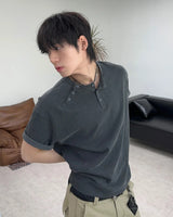 フェルダー ダブル ヘンリーネック ショートスリーブ Tシャツ