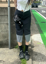 フリップデニムスカート