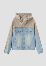 DENIM ANORAK BLUE
