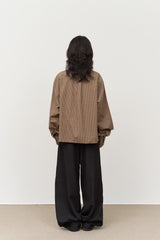 Taper Pintuck Banding Trousers (2color)