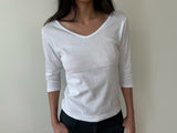 Vネック ハーフTシャツ