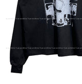 レムプリントロングスリーブTシャツ