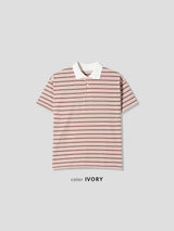 Cloud Cropped Striped Top