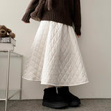 May Quilting Banding Long Skirt