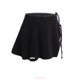 WRAP HIP COVER SKIRT - BLACK