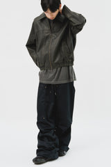 Dex Washed Leather Jumper (2color)