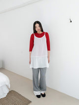 AIRY DOT DRESS (WHITE)