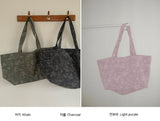 Chisa vintage flower pigment tote bag