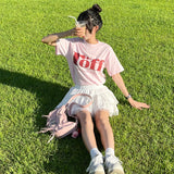 RÖFF TYPE PLAY DOT T-SHIRT [BERRY MILK]