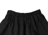 Curly Flare Cotton Banding Long Skirt