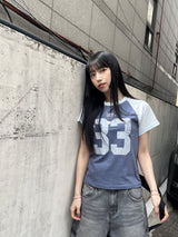Vintage 33 Big Number Raglan T-shirt 