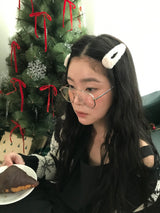 Bunny Faux Fur Snap Hair Clip (3color)