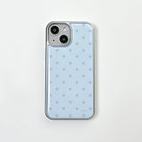 dot epoxy silver bumper case(blue)