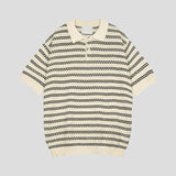 Letter Collar Half Knit (3color)