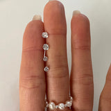 [92.5 silver] ベーシックストーンピアス (2size)