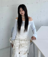 レースミニスターTシャツ_ホワイト