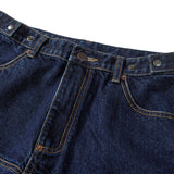 Regular tapered denim pants / Classic blue