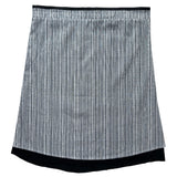  Oblique Noir Visor Stripe See-through Midi Skirt (2 colors)