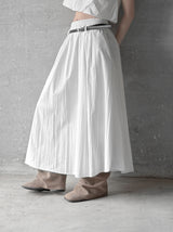 Cloud Nylon Belted Skirt