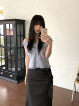 Flue Stripe Blouse (2 colors)