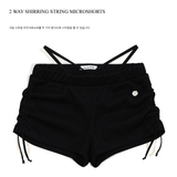 SHIRRING STRING MICROSHORTS_BLACK