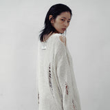Loose drop label knit