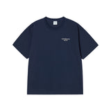 25FW BORDER LINE BASIC LOGO SHORT SLEEVE T-SHIRT DARK NAVY